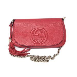 gucci red chain bag